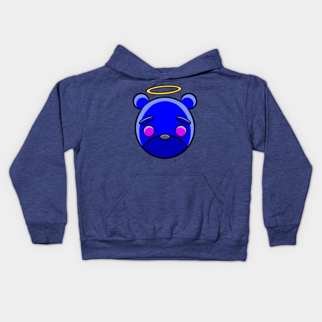 Good Blue Bear Kids Hoodie by RD Doodles